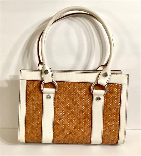 michael kors wicker handbag